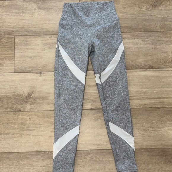 aerie Pants - NWOT Aerie Gray and White High-Waisted Leggings Size xxsmall